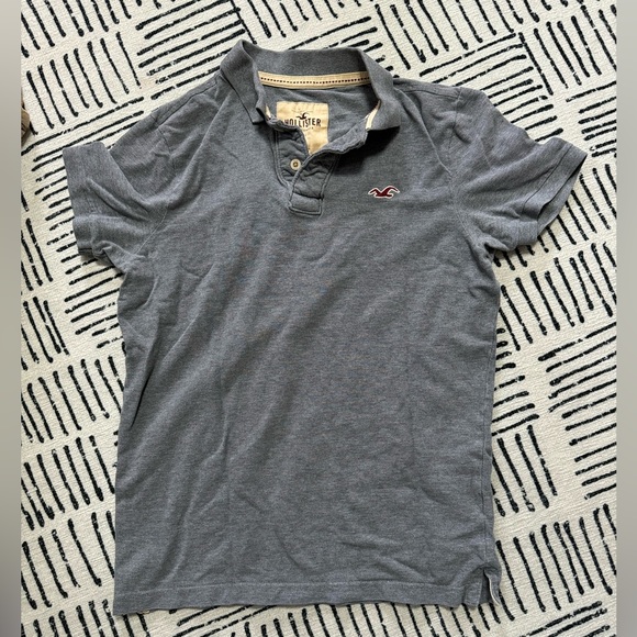 Hollister Gray Polo Size L - Picture 1 of 2